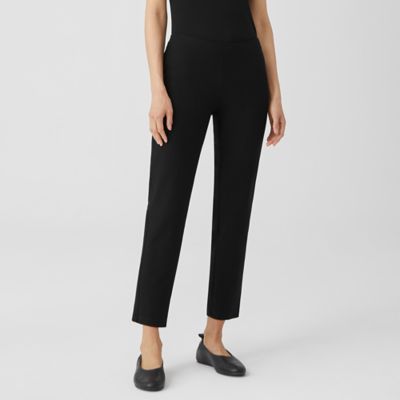 eileen fisher system washable stretch crepe slim pant