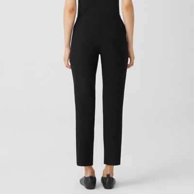 eileen fisher system washable stretch crepe slim pant
