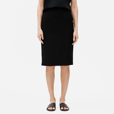 System Stretch Crepe Pencil Skirt 