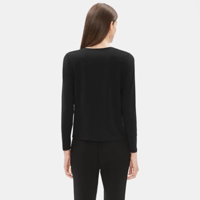 eileen fisher viscose jersey top