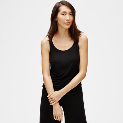 eileen fisher stretch cotton tank