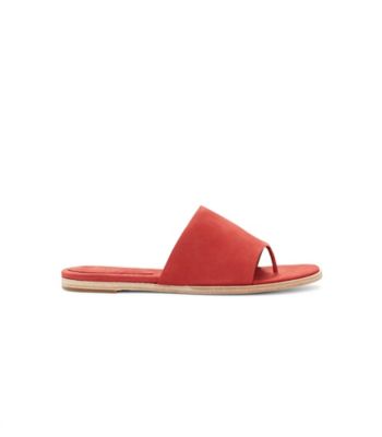 edge washed leather slide