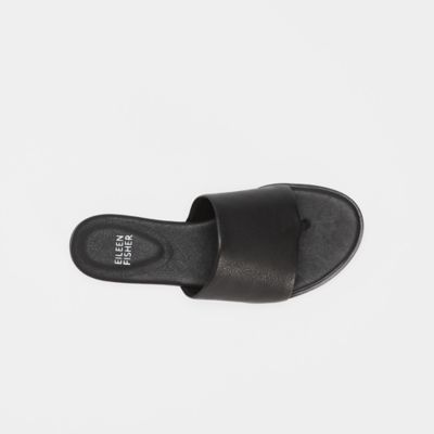 eileen fisher ty washed leather slide