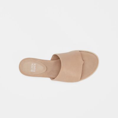 eileen fisher ty washed leather slide