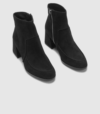 eileen fisher harper suede bootie