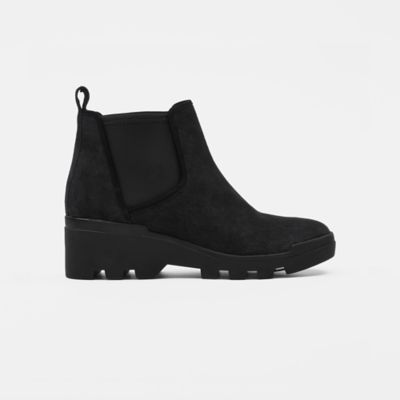 eileen fisher suede booties