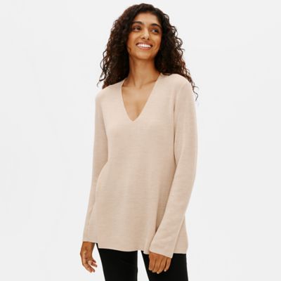 eileen fisher v neck tee