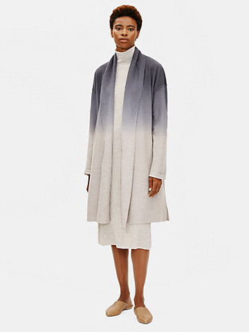 Ombre Boiled Wool Coat in Responsible Wool