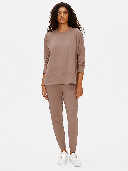 Traceable Organic Cotton Stretch Jogger Pant | EILEEN FISHER