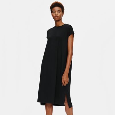 eileen fisher viscose jersey dress