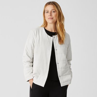 eileen fisher quilted jacket