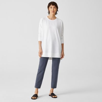 Traceable Organic Cotton Jersey High-Waisted Pant | EILEEN FISHER