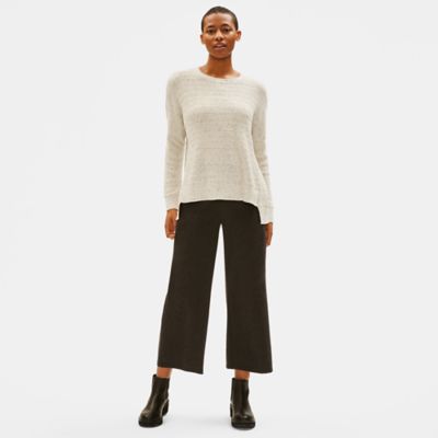 eileen fisher speckled organic cotton jumpsuit