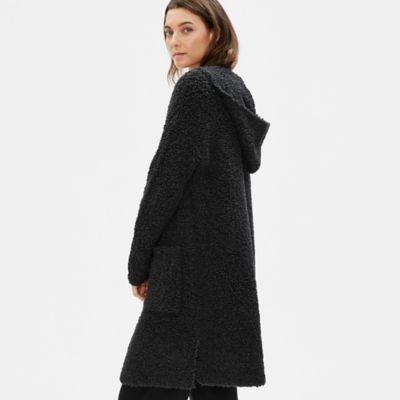 eileen fisher hooded cardigan