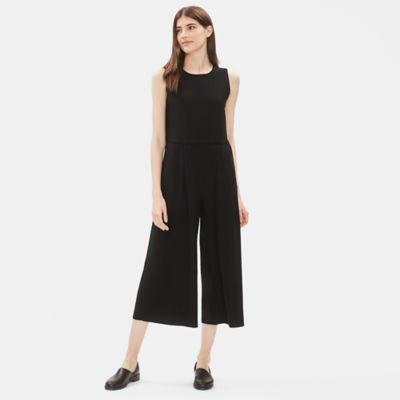 eileen fisher crepe jumpsuit