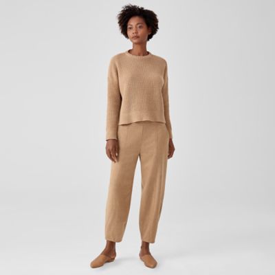 Soft Wool Flannel Lantern Pant | EILEEN FISHER