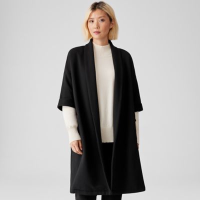 Organic Cotton Knit Twill Elbow-Sleeve Jacket