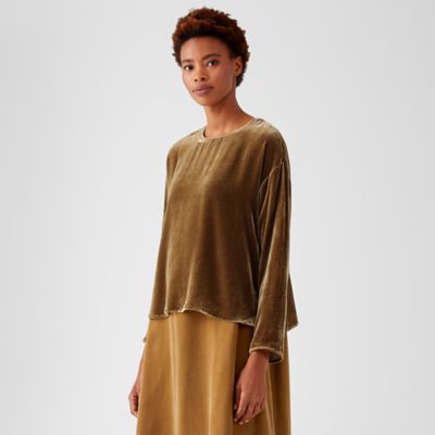 eileen fisher velvet top