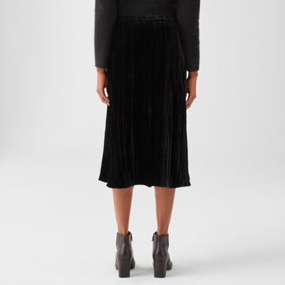 eileen fisher velvet skirt