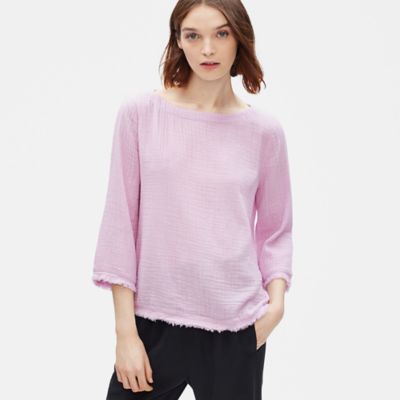 eileen fisher gauze top