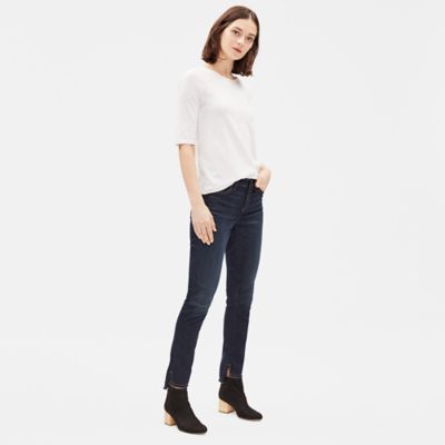 eileen fisher slim ankle jeans