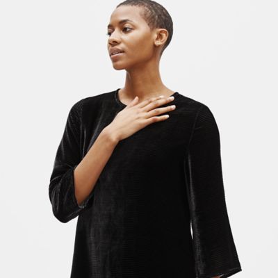 eileen fisher velvet tunic top