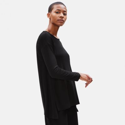 eileen fisher ballet neck tee