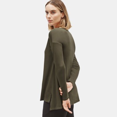 eileen fisher ballet neck top