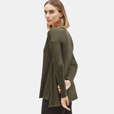 eileen fisher ballet neck tee