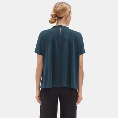 eileen fisher mock neck top