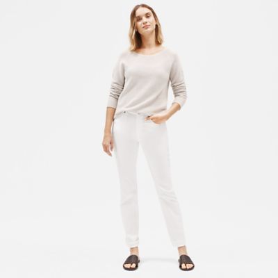 eileen fisher straight leg jeans