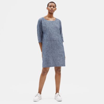 eileen fisher hemp dress