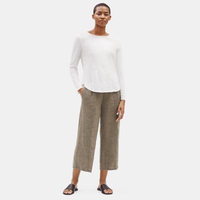 eileen fisher delave linen pants