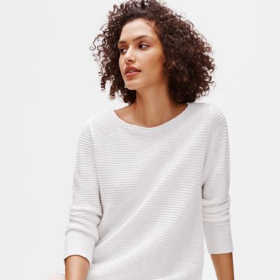 eileen fisher bateau neck top