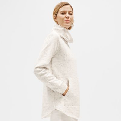 eileen fisher speckled organic cotton jumpsuit