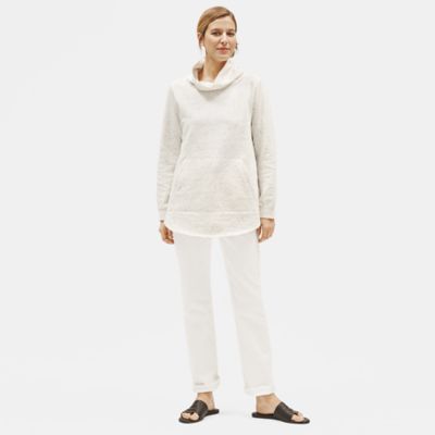 eileen fisher speckled organic cotton jumpsuit