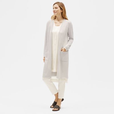eileen fisher simple long cardigan