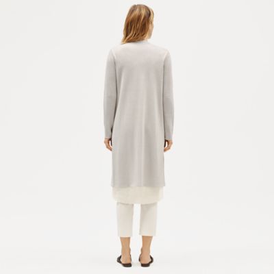 eileen fisher simple long cardigan