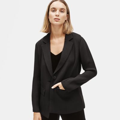 eileen fisher silk coat