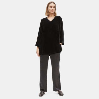 eileen fisher velvet tunic top