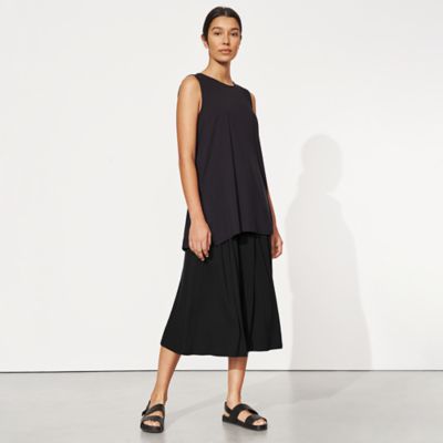 Tencel Jersey Wide-Leg Culotte Pant | EILEEN FISHER