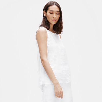 eileen fisher organic cotton gauze dress