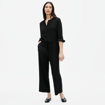 mandarin collar jumpsuit
