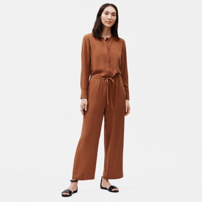 eileen fisher silk jumpsuit