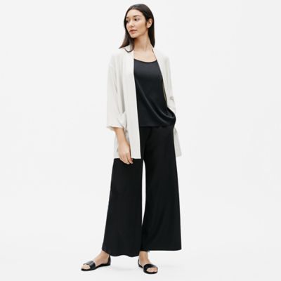 eileen fisher silk blazer