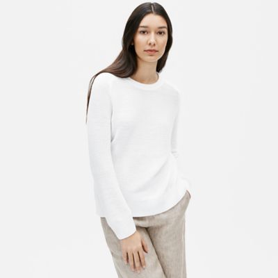 eileen fisher white sweater