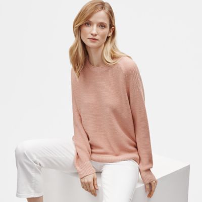 eileen fisher linen cotton sweater