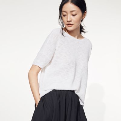 eileen fisher jewel neck top