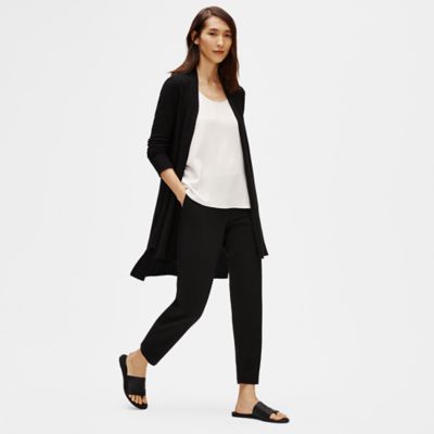 eileen fisher simple long cardigan