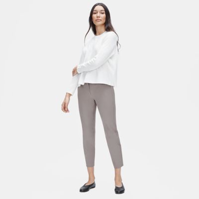 eileen fisher organic cotton slim pant
